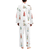 windmill design pattern Men's Long Pajama Set
