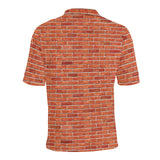 Brick Printed Pattern Print Design 03 Men's All Over Print Polo Shirt