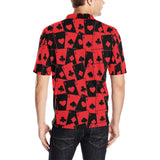 Casino Cards Suits Pattern Print Design 02 Men's All Over Print Polo Shirt