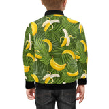 Banana Palm Leaves pattern Kids' Boys' Girls' Bomber Jacket