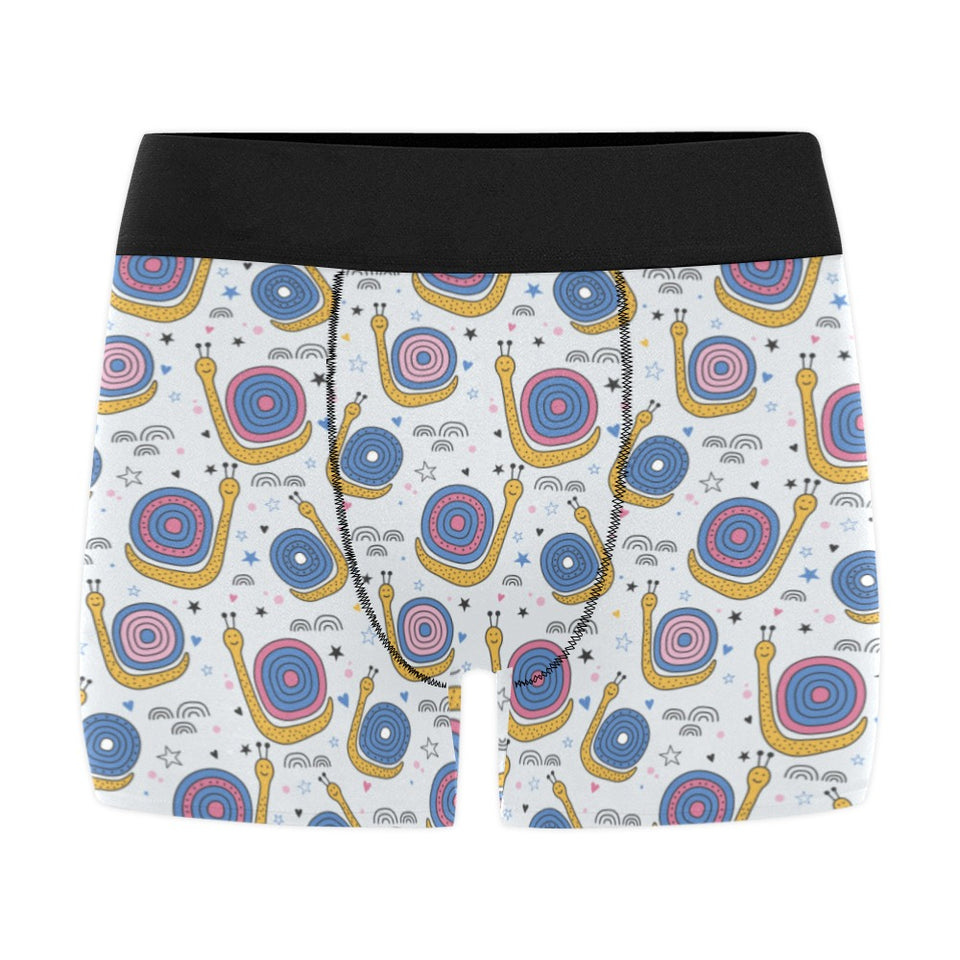 Snail Pattern Print Design 05 Men's All Over Print Boxer Briefs Men's Underwear