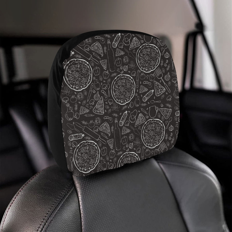 Pizza pattern Car Headrest Cover