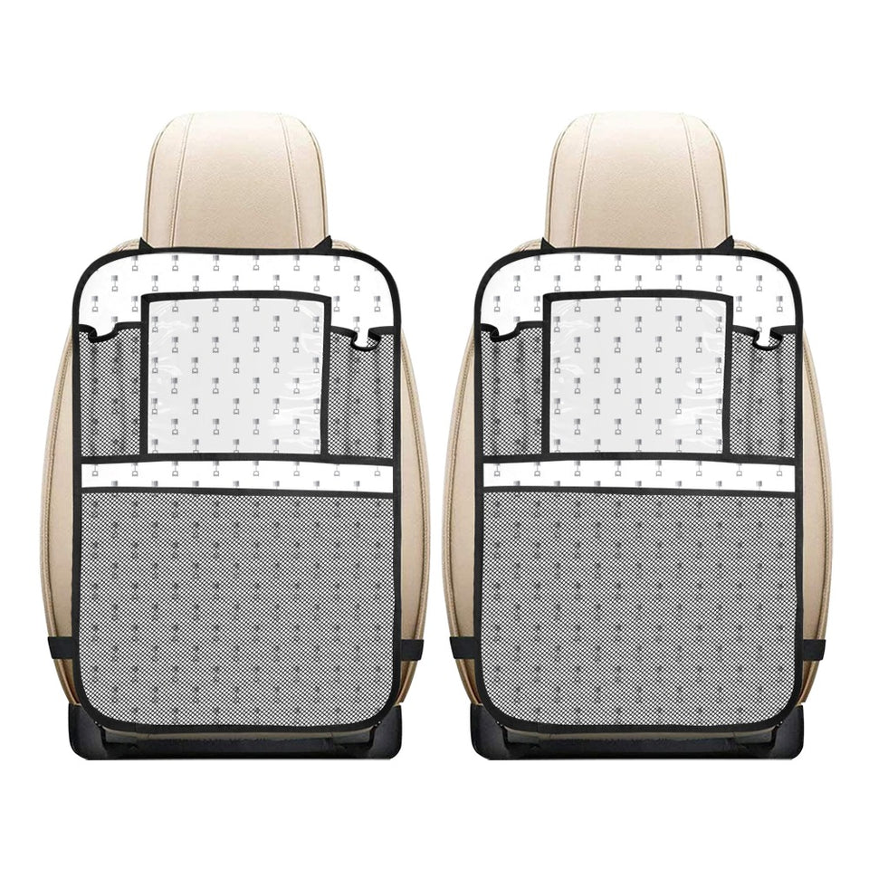 Engine Piston Background Pattern Print Design 01 Car Seat Back Organizer
