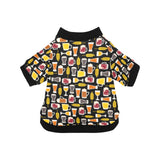 Beer type pattern All Over Print Pet Dog Round Neck Fuzzy Shirt