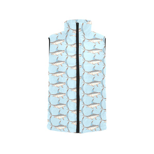 Swordfish Pattern Print Design 01 Men's Padded Vest