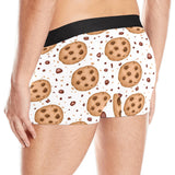 chocolate chip cookie pattern Men's All Over Print Boxer Briefs Men's Underwear