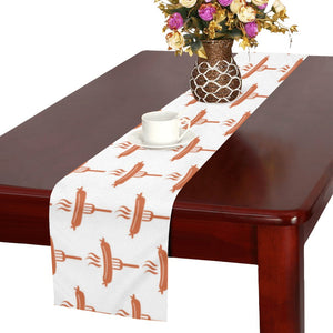 Sausage Pattern Print Design 05 Table Runner