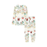 Bicycle Pattern Print Design 05 Kids' Boys' Girls' All Over Print Pajama Set