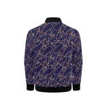 Eggplant Pattern Print Design 04 Kids' Boys' Girls' Bomber Jacket