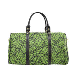 Green hop pattern Travel Bag