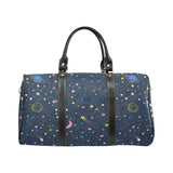 space pattern with planets, comets, constellations Travel Bag