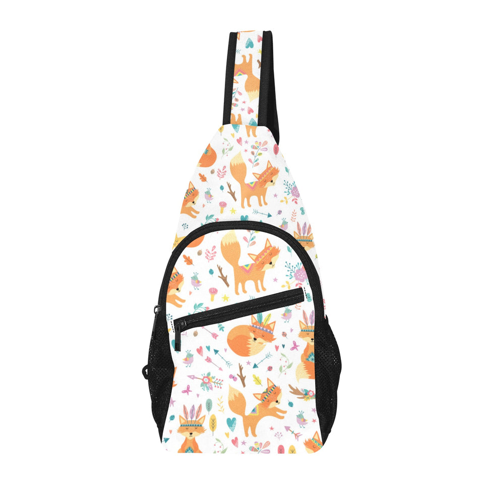 cute tribal fox pattern All Over Print Chest Bag