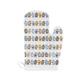 Teddy Bear Pattern Print Design 02 Heat Resistant Oven Mitts