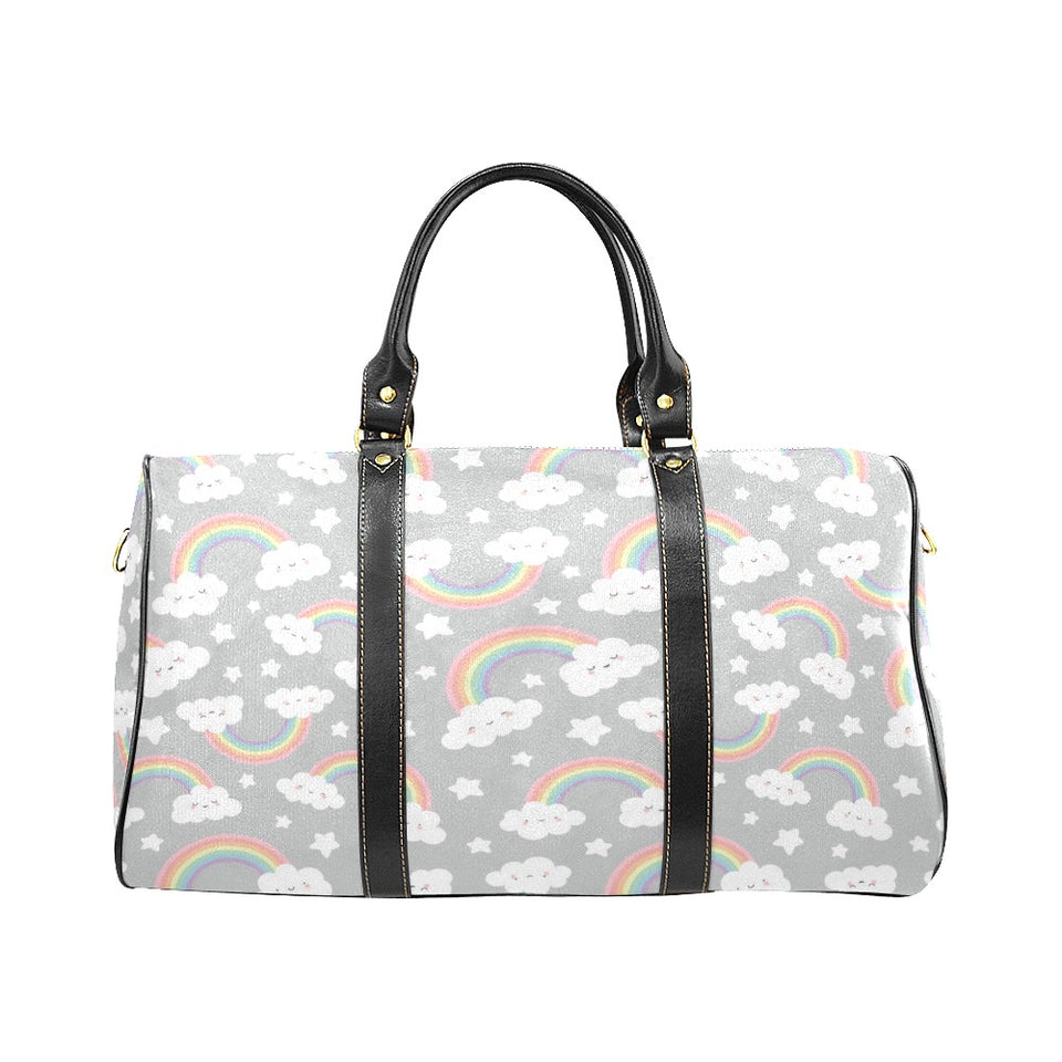 Cute rainbow clound star pattern Travel Bag