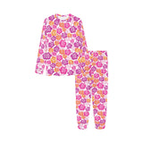 Hibiscus Pattern Print Design 01 Kids' Boys' Girls' All Over Print Pajama Set