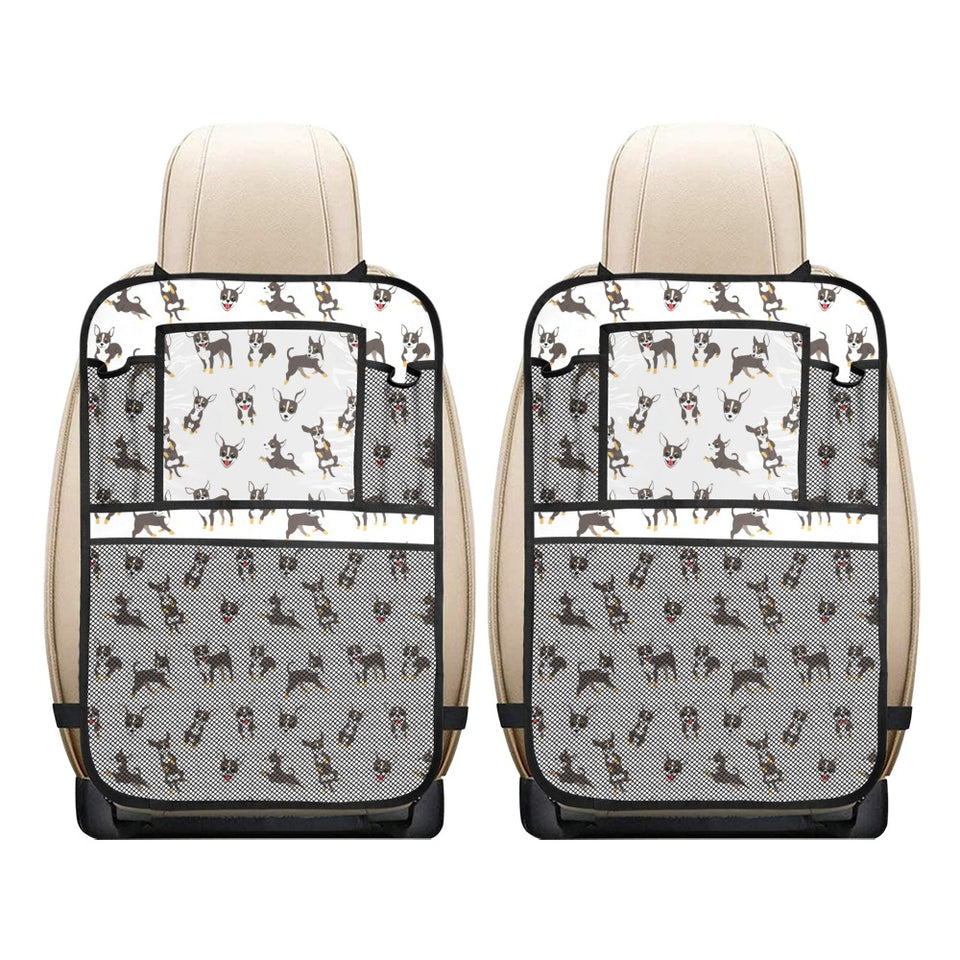 Chihuahua dog pattern Car Seat Back Organizer