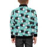Hedgehog Pattern Print Design 03 Kids' Boys' Girls' Bomber Jacket