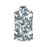 Japanese wave pattern Men's Padded Vest