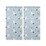 poodle dog pattern Gauze Curtain