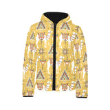 Camels ethnic motif pattern Kids' Boys' Girls' Padded Hooded Jacket