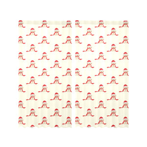 Golden Retriever Pattern Print Design 01 Gauze Curtain