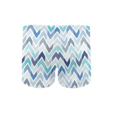 zigzag chevron blue pattern Men's Swimming Trunks