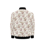 Tea pots Pattern Print Design 03 Kids' Boys' Girls' Bomber Jacket