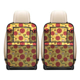 Pizza texture pattern Car Seat Back Organizer