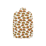 Sandwich Pattern Print Design 02 Women's Long Sleeve Polo Shirt