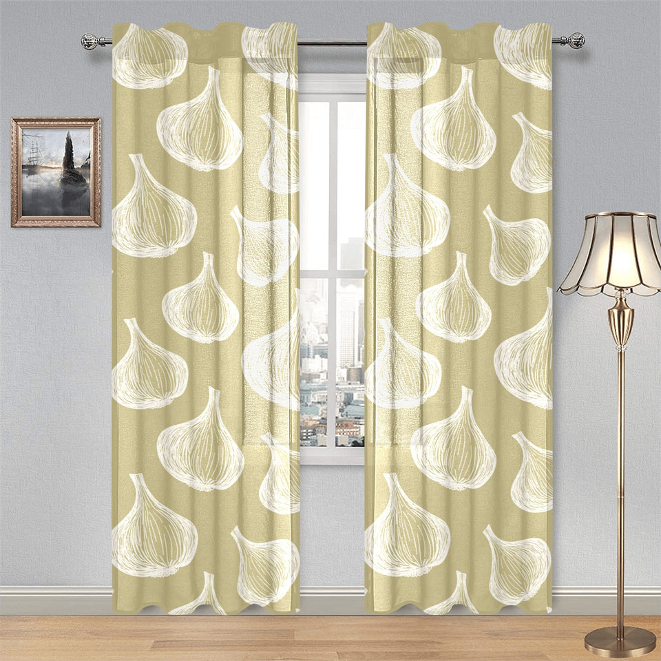 Garlic design pattern Gauze Curtain