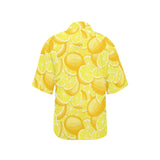 lemon pattern Women's All Over Print Hawaiian Shirt