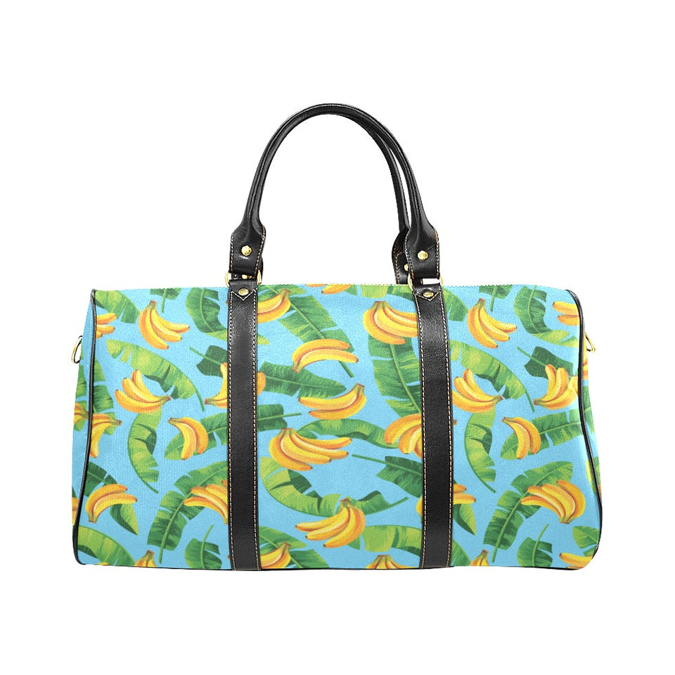 banana leaves banana design pattern Travel Bag