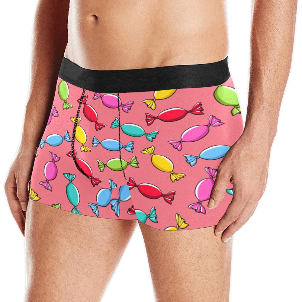 Colorful wrapped candy pattern Men's All Over Print Boxer Briefs Men's Underwear