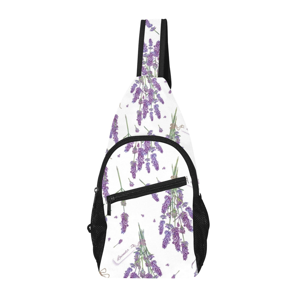 lavender flower design pattern All Over Print Chest Bag