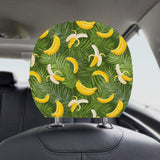 Banana Palm Leaves pattern Car Headrest Cover