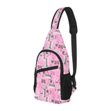 Piano Pattern Print Design 01 All Over Print Chest Bag