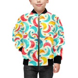 Colorful moon pattern Kids' Boys' Girls' Bomber Jacket