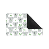 Hand drawn Koala leaves pattern Doormat
