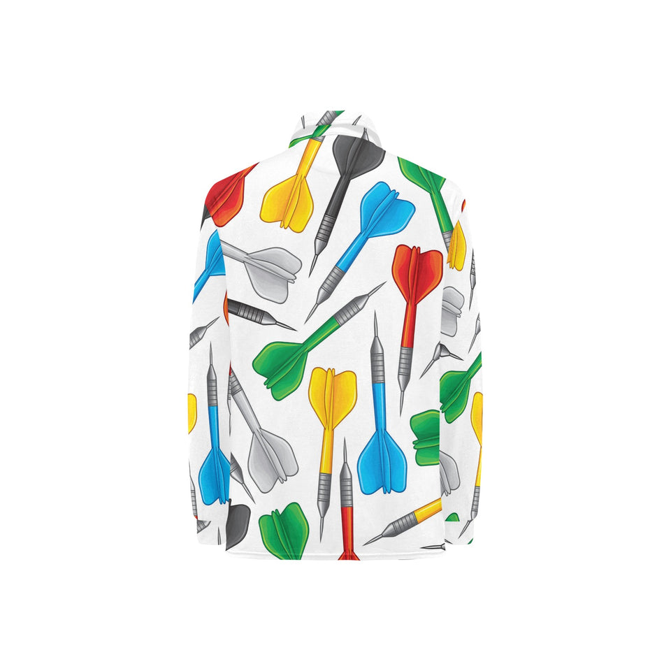 Darts Pattern Print Design 03 Women's Long Sleeve Polo Shirt