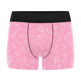 Sweet candy pink background Men's All Over Print Boxer Briefs Men's Underwear