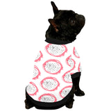 Hand drawn dragon fruit All Over Print Pet Dog Round Neck Fuzzy Shirt