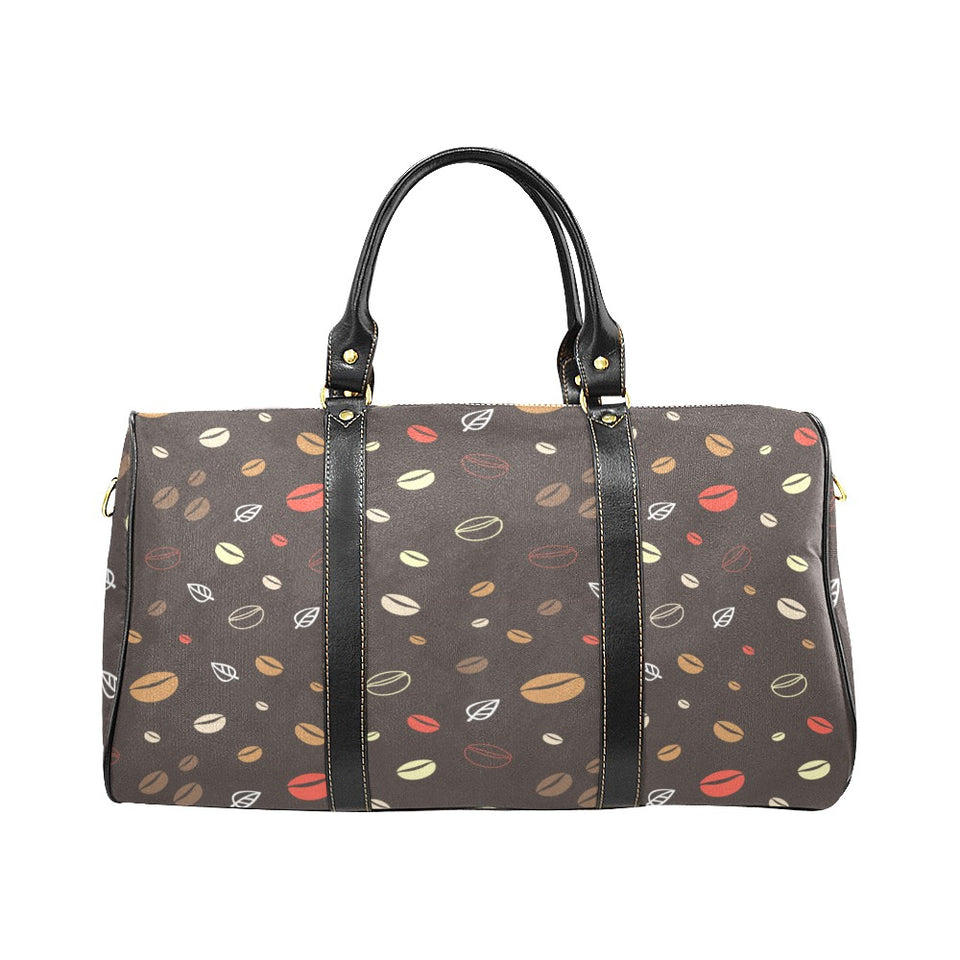 Coffee bean leave pattern Travel Bag