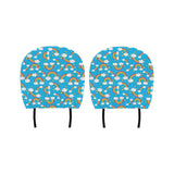 Rainbows Sky Clouds Pattern Car Headrest Cover