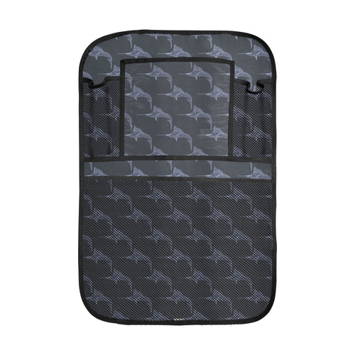 Swordfish Pattern Print Design 03 Car Seat Back Organizer