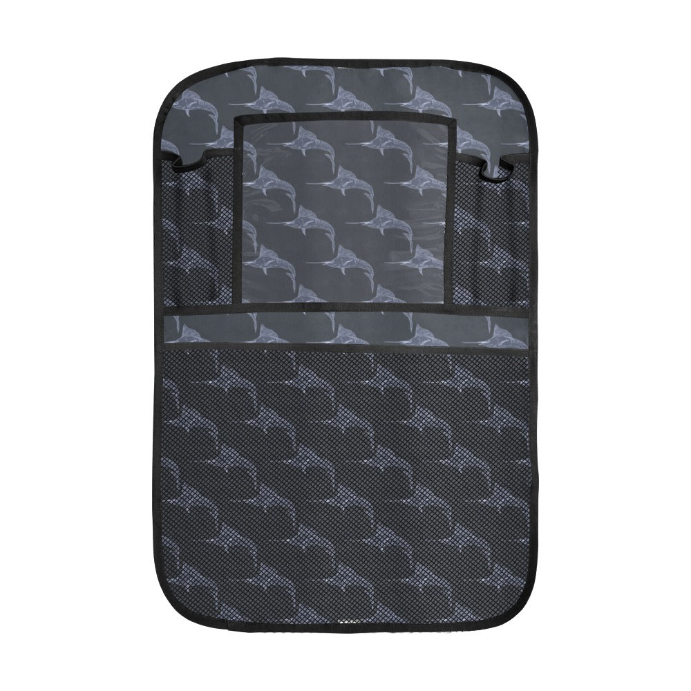 Swordfish Pattern Print Design 03 Car Seat Back Organizer