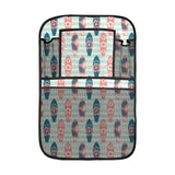 Surfboard Pattern Print Design 02 Car Seat Back Organizer