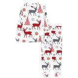 Deer tree snowflakes chrismas pattern Women's All Over Print Pajama Set