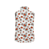 Ladybug Pattern Print Design 05 Women's Padded Vest