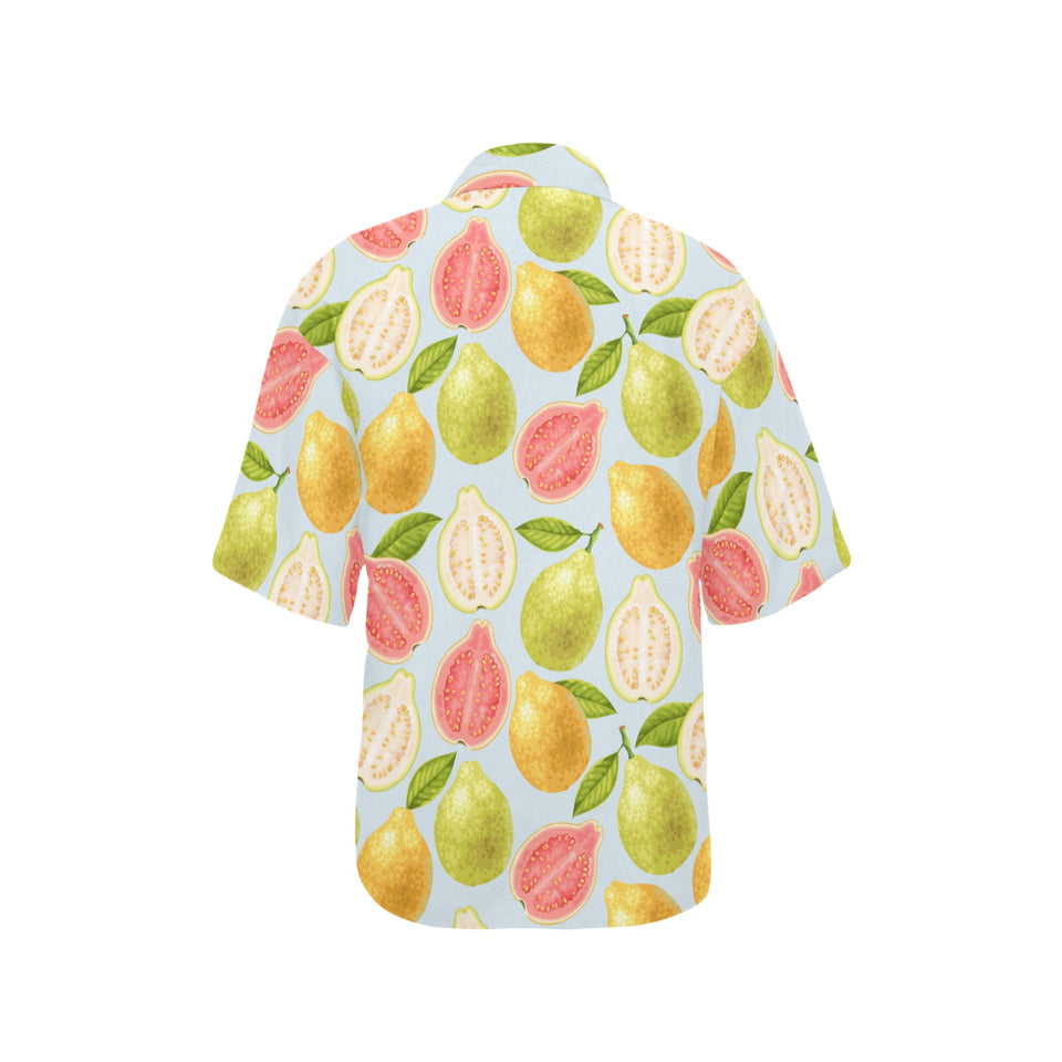 Guava design pattern Women's All Over Print Hawaiian Shirt