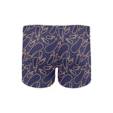 Eggplant Pattern Print Design 04 Men's Swimming Trunks